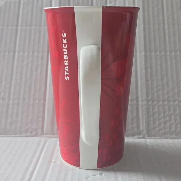 Starbucks Holiday Christmas Red Snowflake Coffee Mug 18 oz - Picture 4 of 8